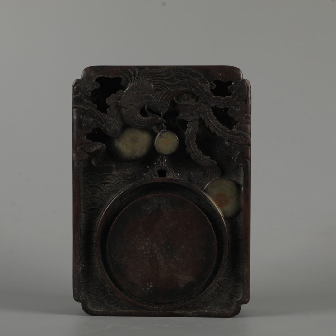 An Exquisite Phoenix Pattern Inkstone - 7