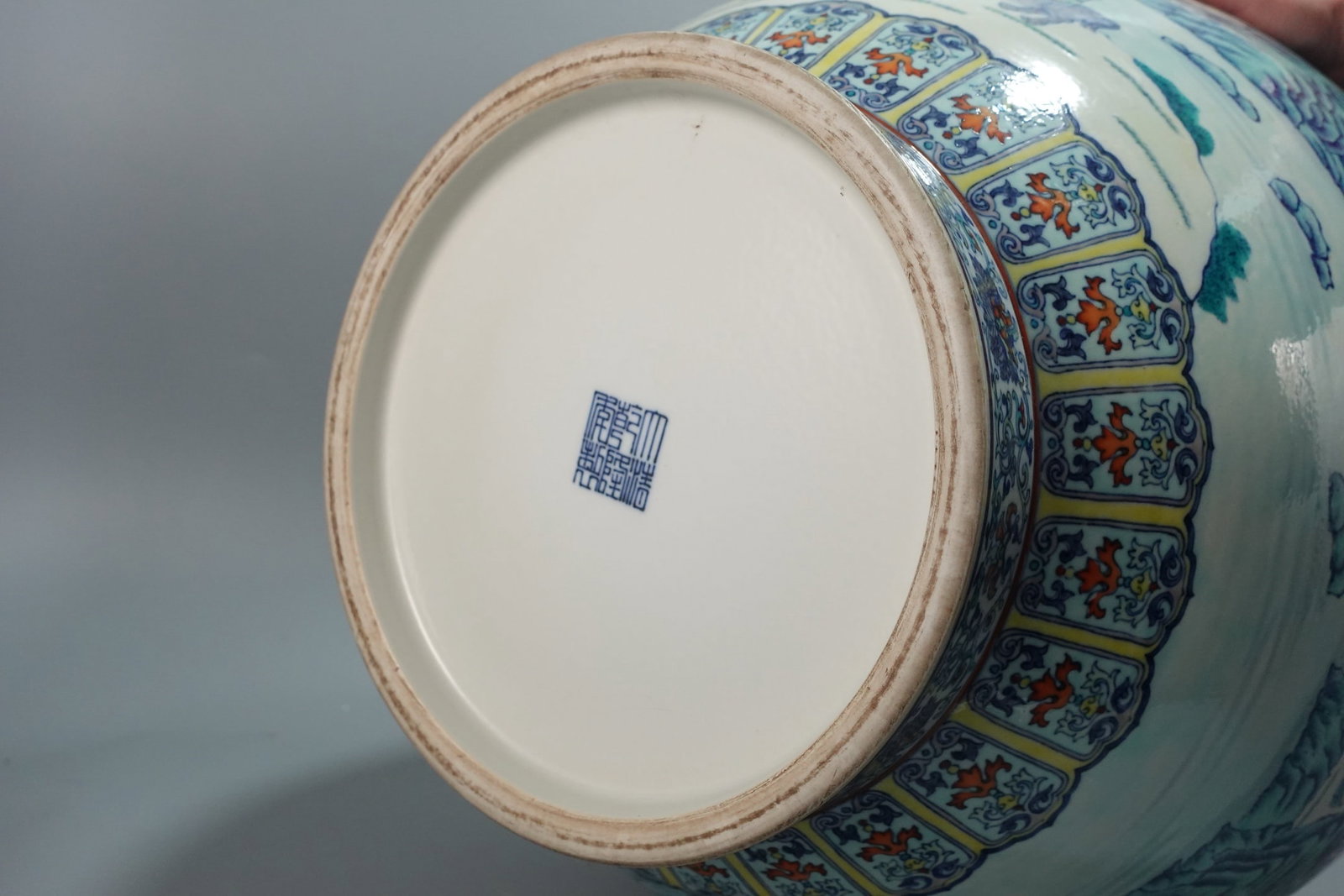 An Exquisite Doucai Figures Pattern Double-Ears Vase - 9