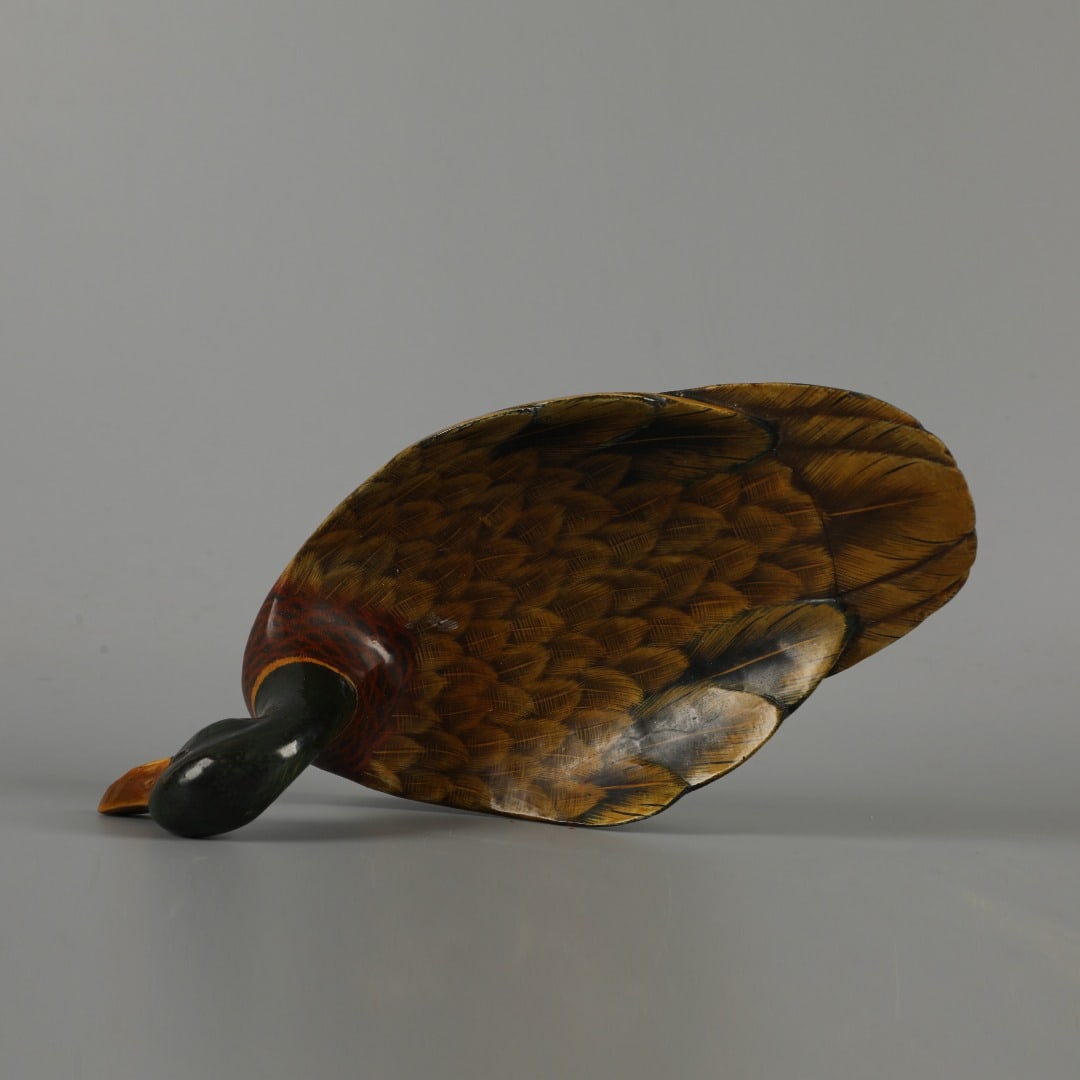 An Exquisite Lacquerware Duck Plate - 7