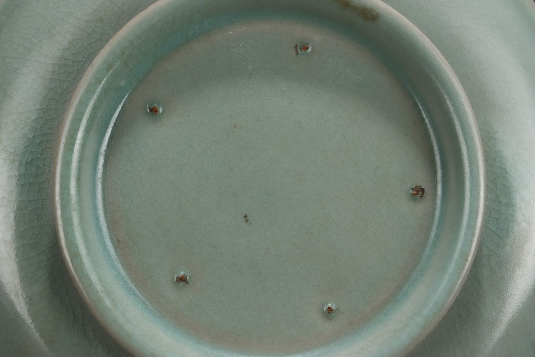 An Exquisite Ru yao Celadon Glazed Plate - 6