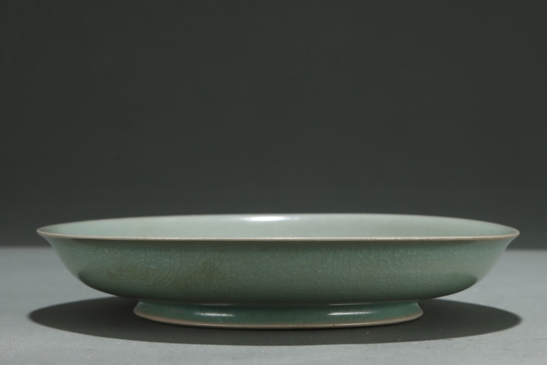 An Exquisite Ru yao Celadon Glazed Plate - 7