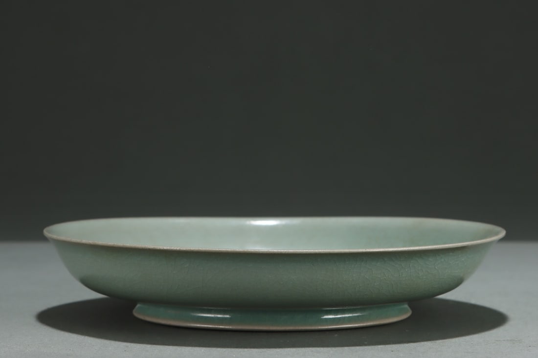 An Exquisite Ru yao Celadon Glazed Plate - 8