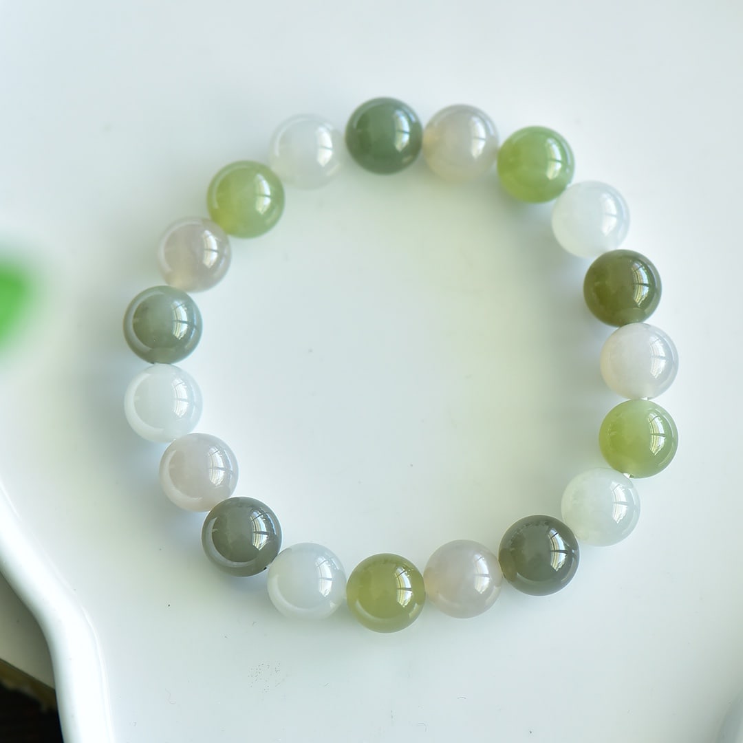 A Exquisite Hotan Jade Multi-Gem Bracelet - 4