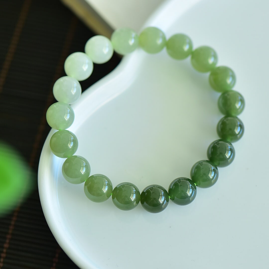 A Exquisite Hotan Jade Multi-Gem Bracelet - 2