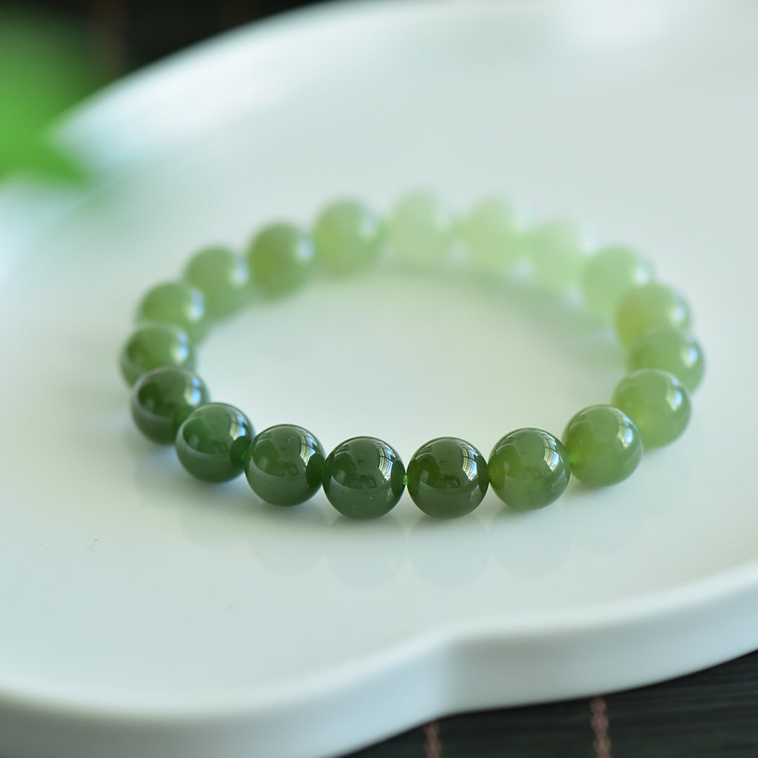 A Exquisite Hotan Jade Multi-Gem Bracelet - 4