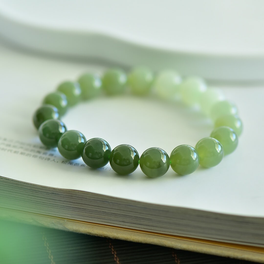 A Exquisite Hotan Jade Multi-Gem Bracelet - 5