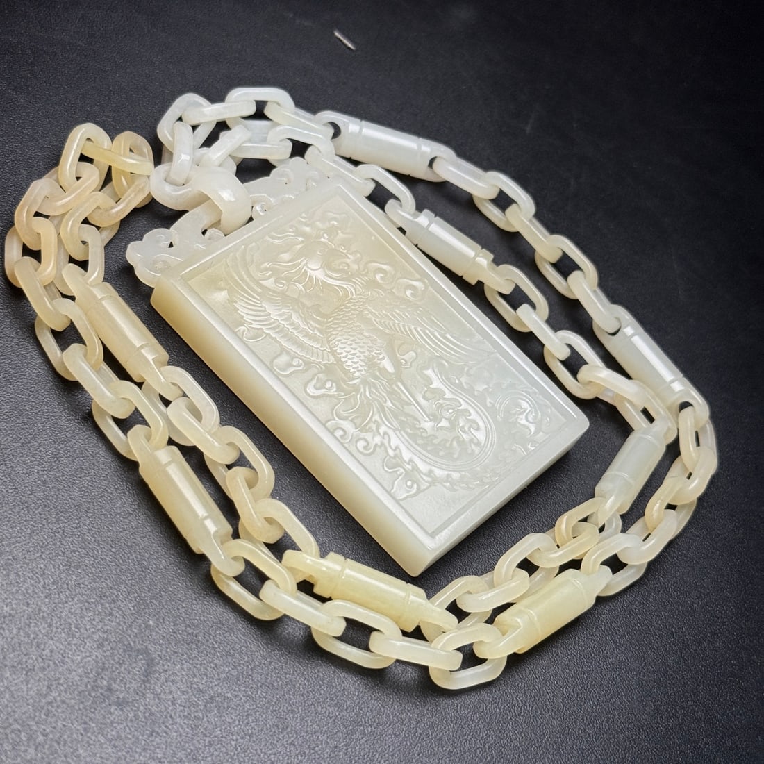 An Exquisite Hotan Jade Phoenix Pattern Plaque - 2