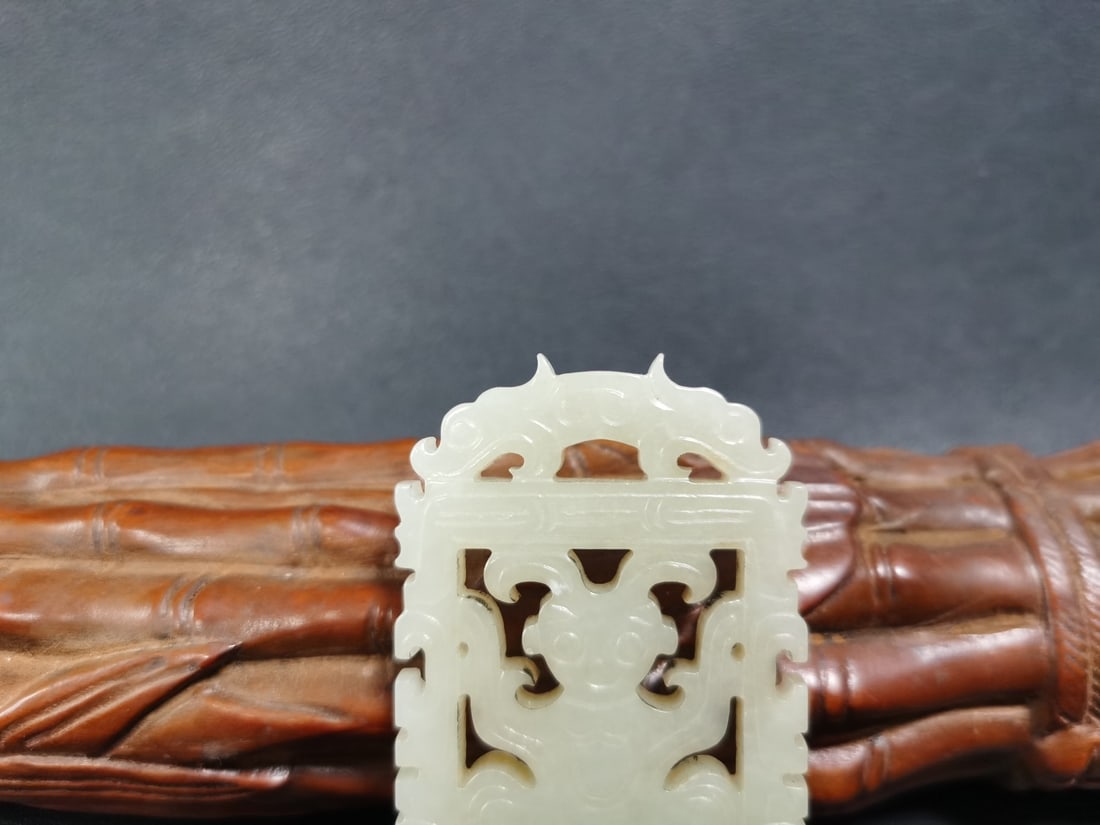 An Exquisite Hotan Jade Figures Pattern Plaque - 6