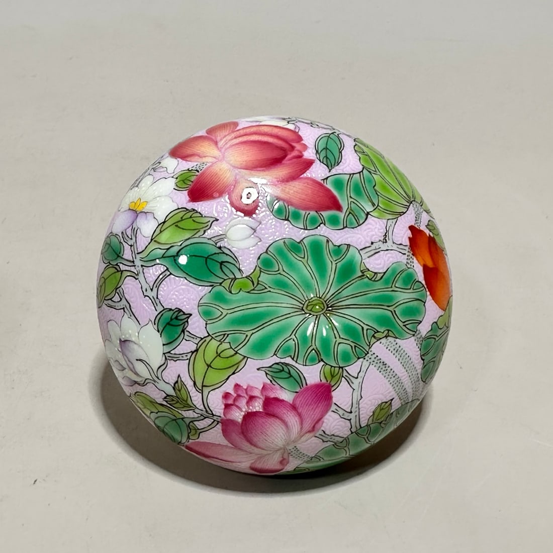 An Exquisite Enamel Flower Pattern Box - 2