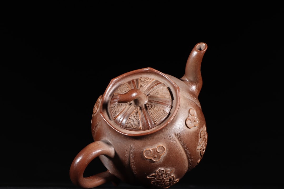 A Exquisite Zisha Flower Pattern Teapot - 7