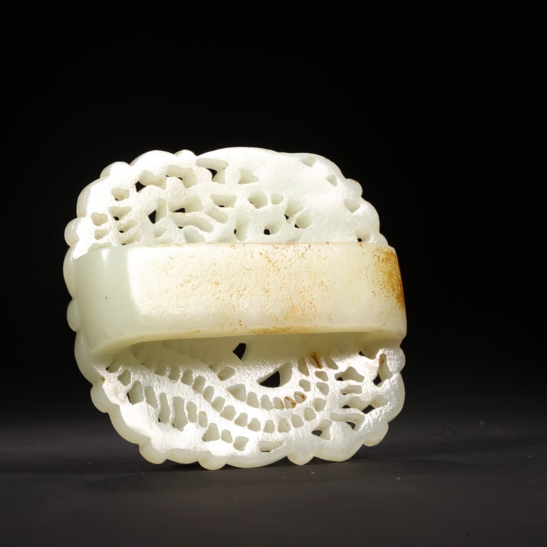 An Exquisite Hotan Jade Phoenix Pattern Hook - 5