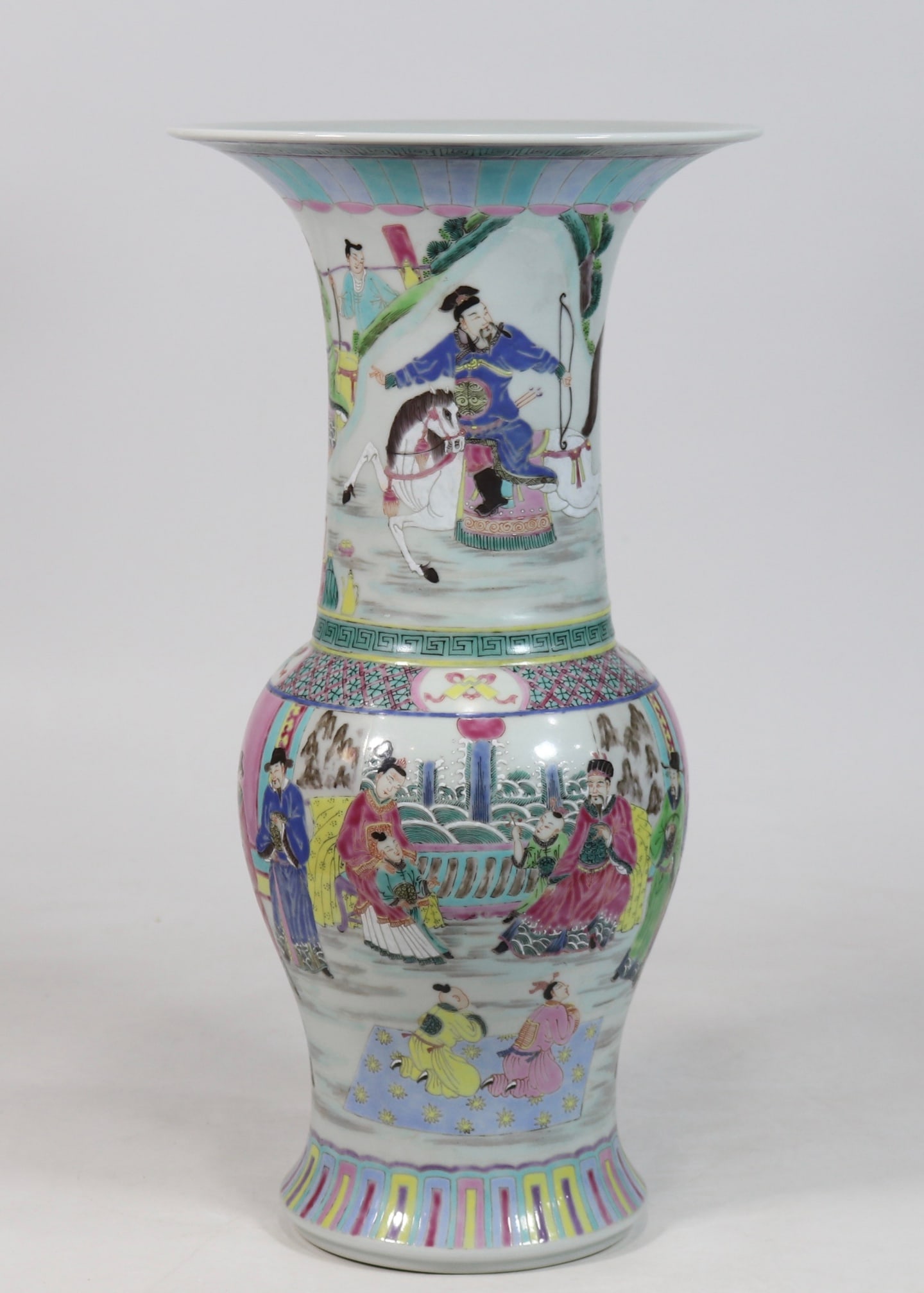 A Huge Famille-Rose Character and Story Pattern Vase: A Huge Famille-Rose Character and Story Pattern Vase,Qing Dynasty, China,Yongzheng Six-character