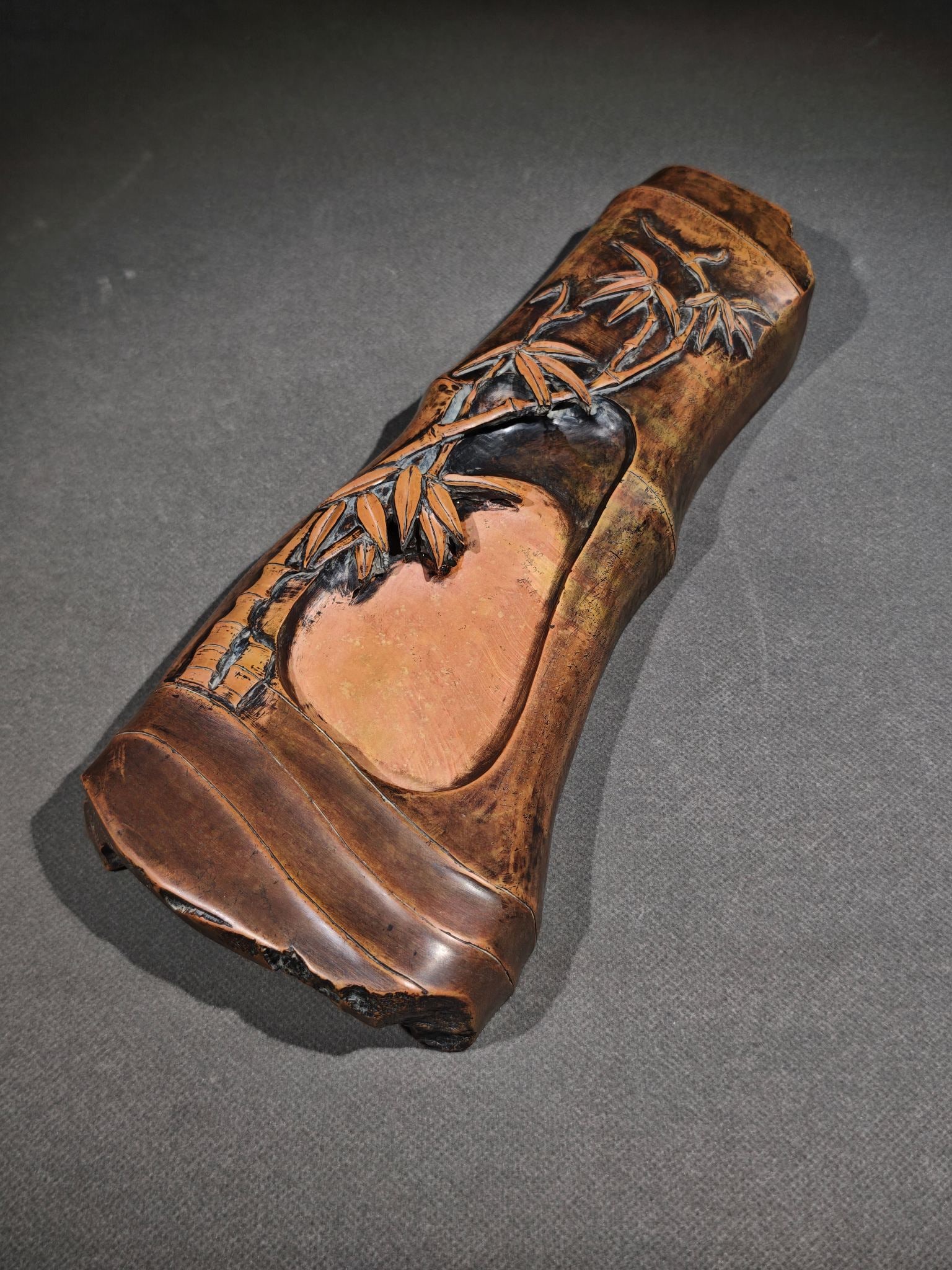 A Rare Bamboo Pattern Inkstone - 8