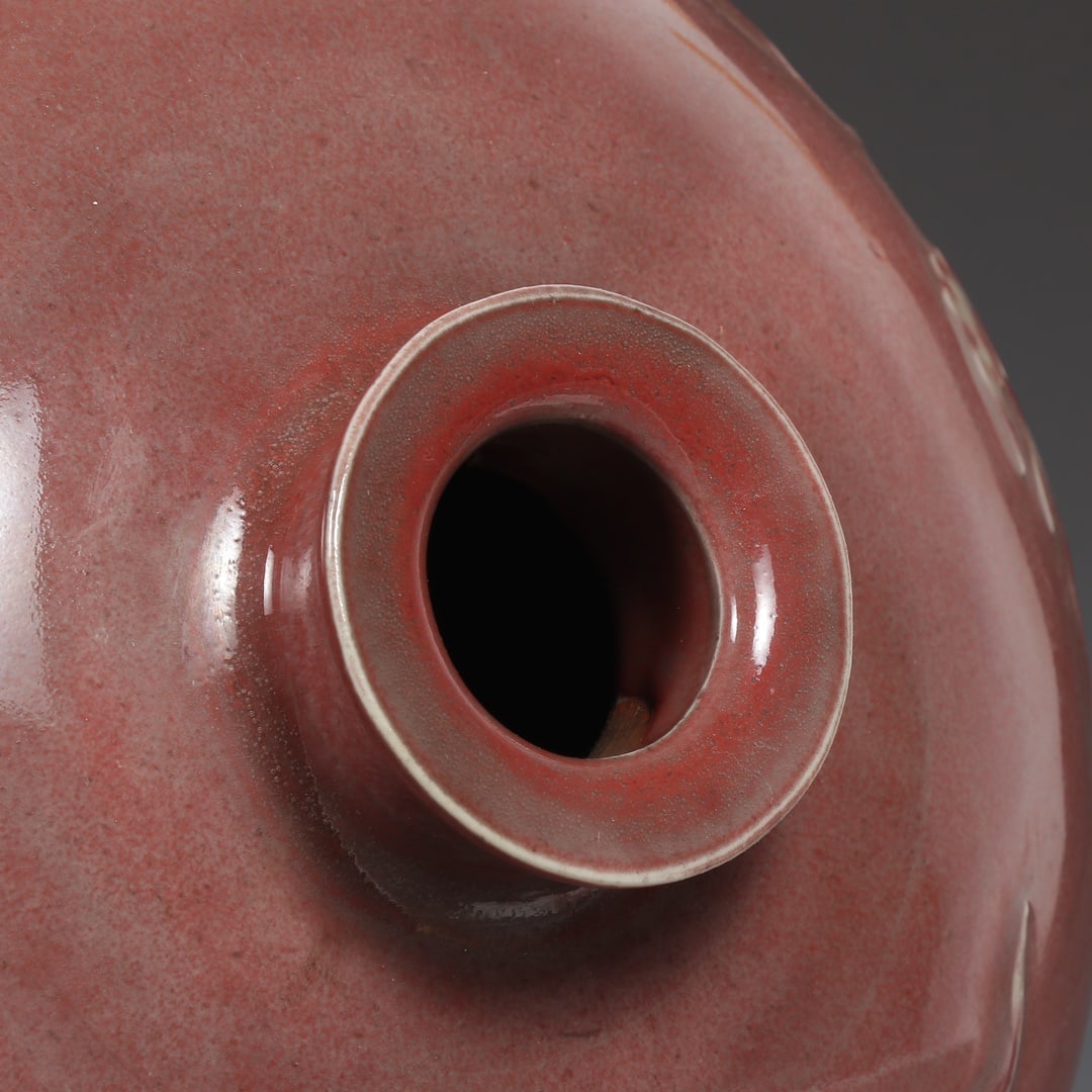 A Huge Underglaze-Red Dragon Pattern Vase - 8