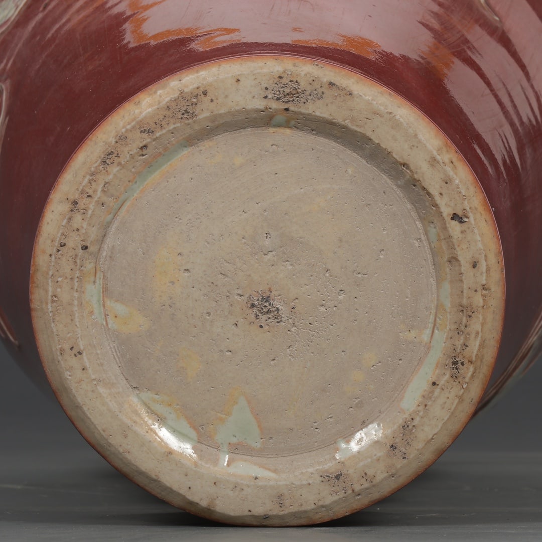 A Huge Underglaze-Red Dragon Pattern Vase - 9