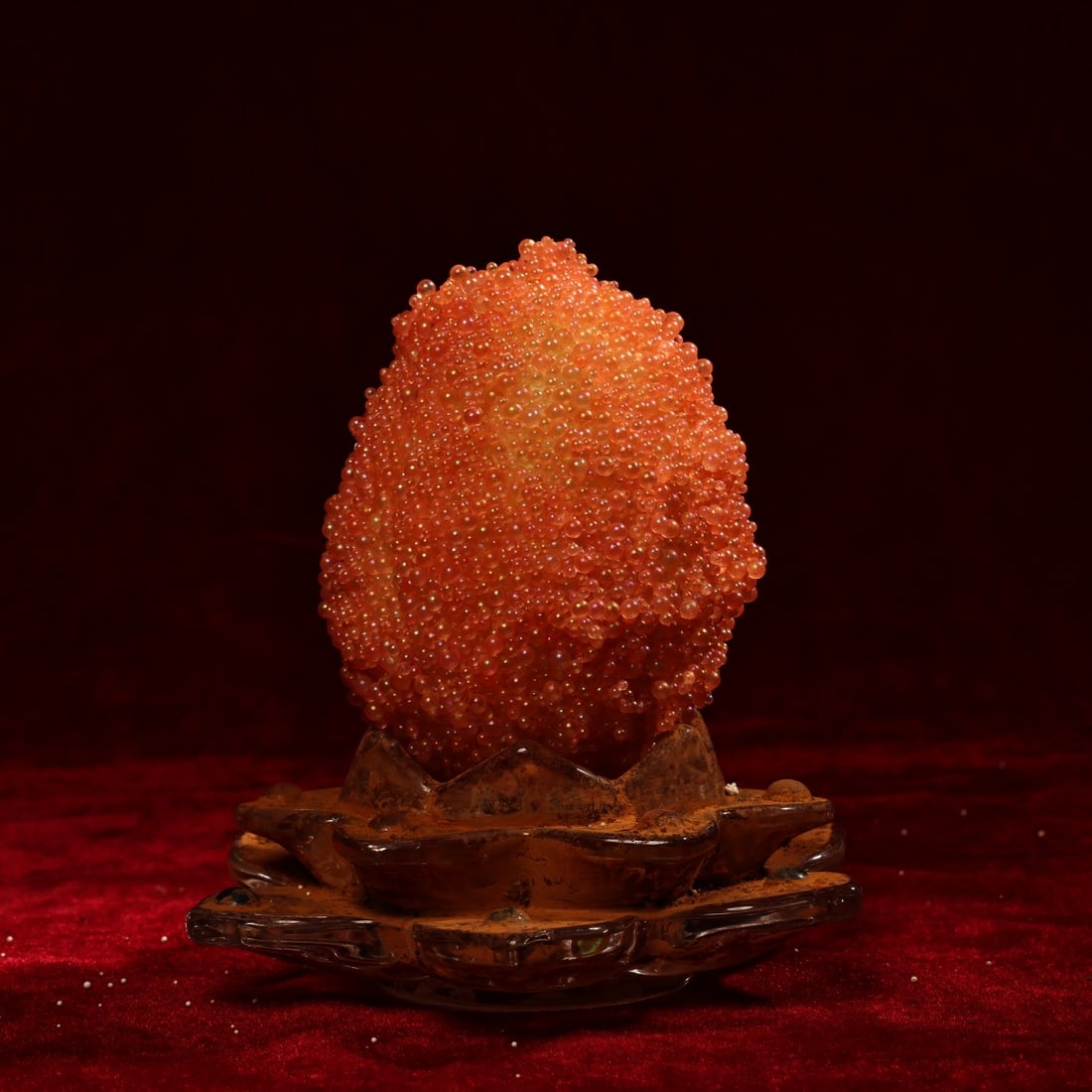 An Exquisite Phosphorescent Sarira Orb Ornament: An Exquisite Phosphorescent Sarira Orb Ornament,Qing