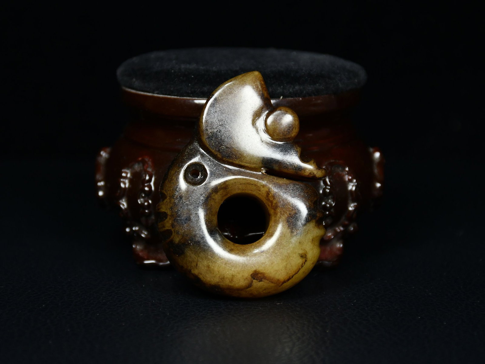 An Exquisite White Jade Pig-Dragon Pendant: An Exquisite White Jade Pig-Dragon Pendant,Hongshan