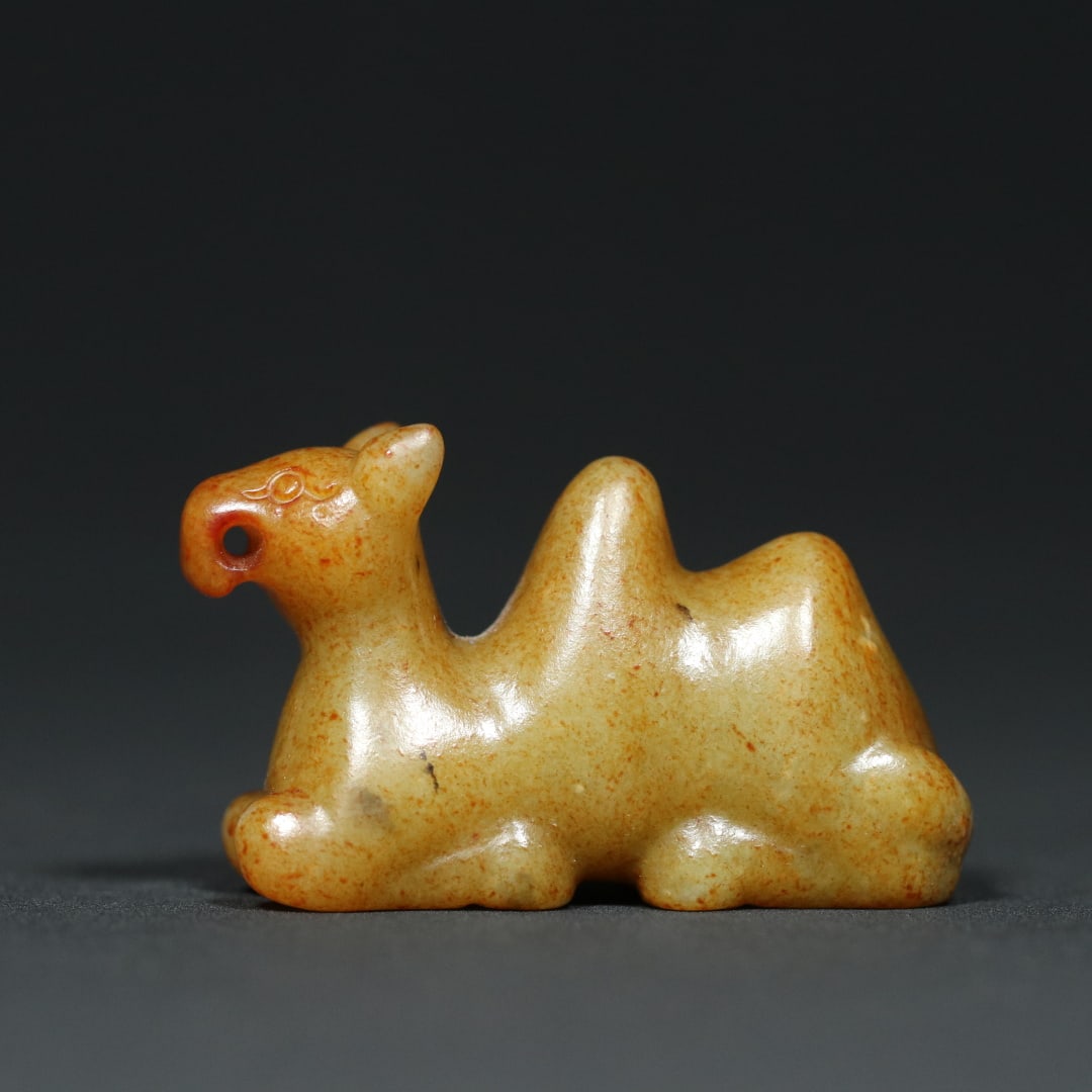 An Exquisite White Jade Camel Pendant (1 of 9)