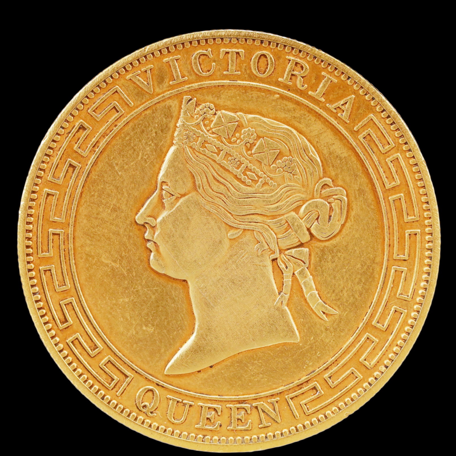 An Exquisite Sterling silver-Gilt Coin: An Exquisite Sterling silver-Gilt Coin,Qing Dynasty, China, Size:1.5in Weight:37.5g