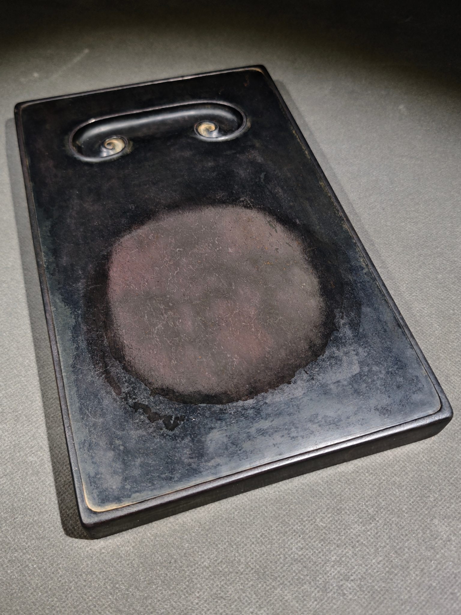 A Rare Sheep Pattern Inkstone - 2