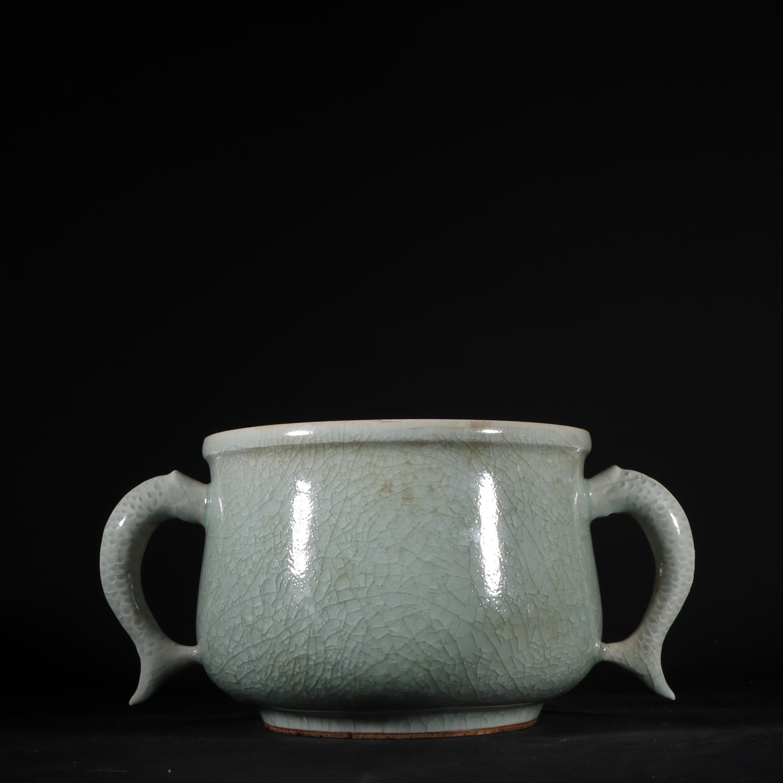 An Exquisite Longquan yao Double-Ears Censer (1 of 9)