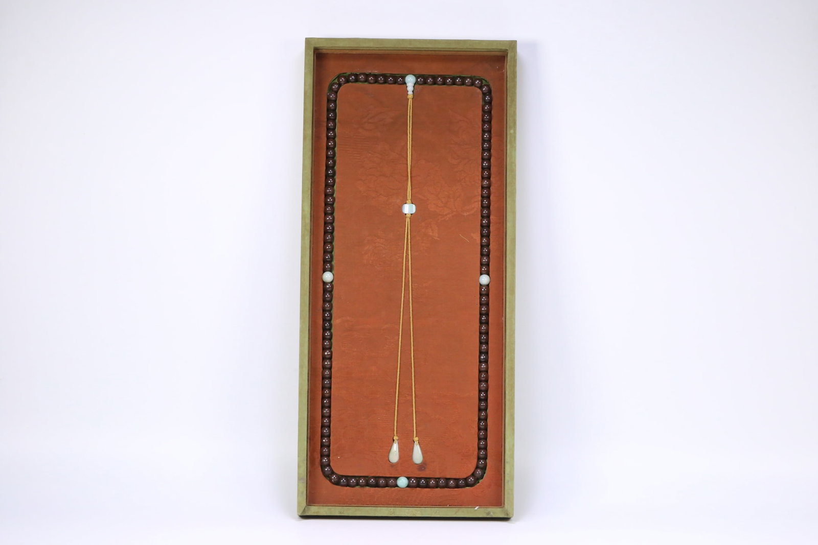 An Exquisite Eaglewood Necklace,With Jadeite (1 of 9)