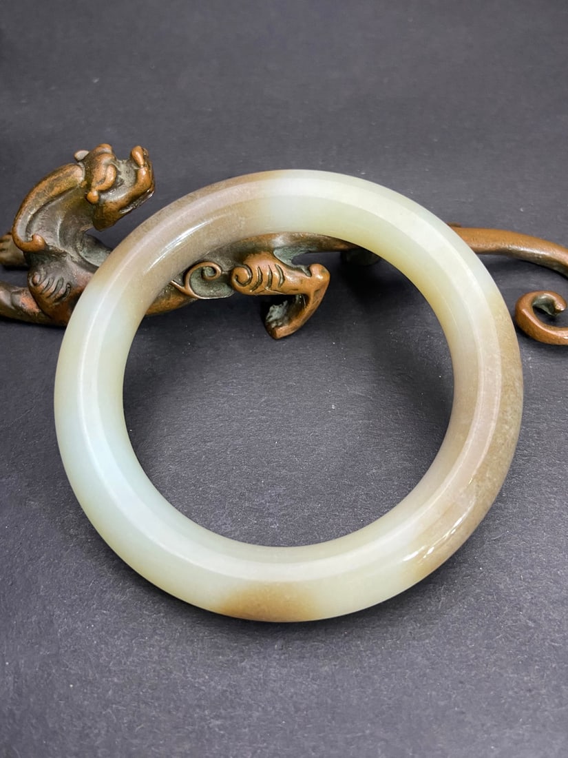 An Exquisite White Jade Bracelets - 4