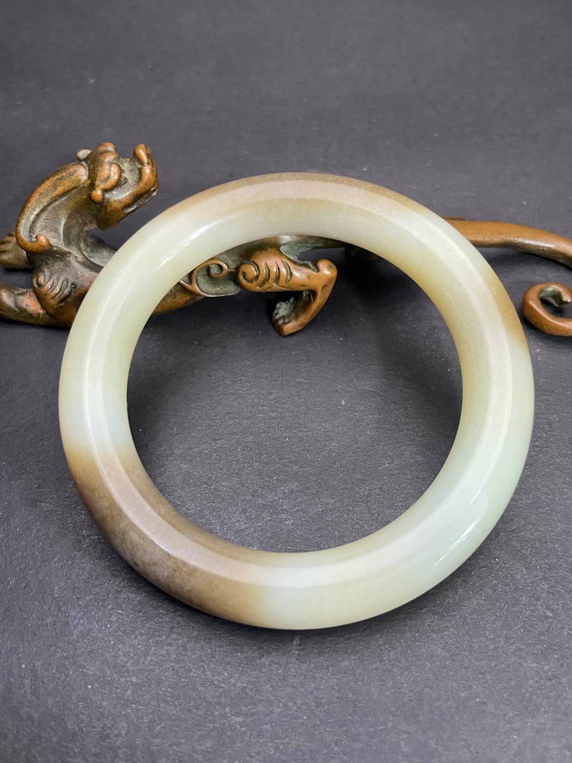 An Exquisite White Jade Bracelets - 5