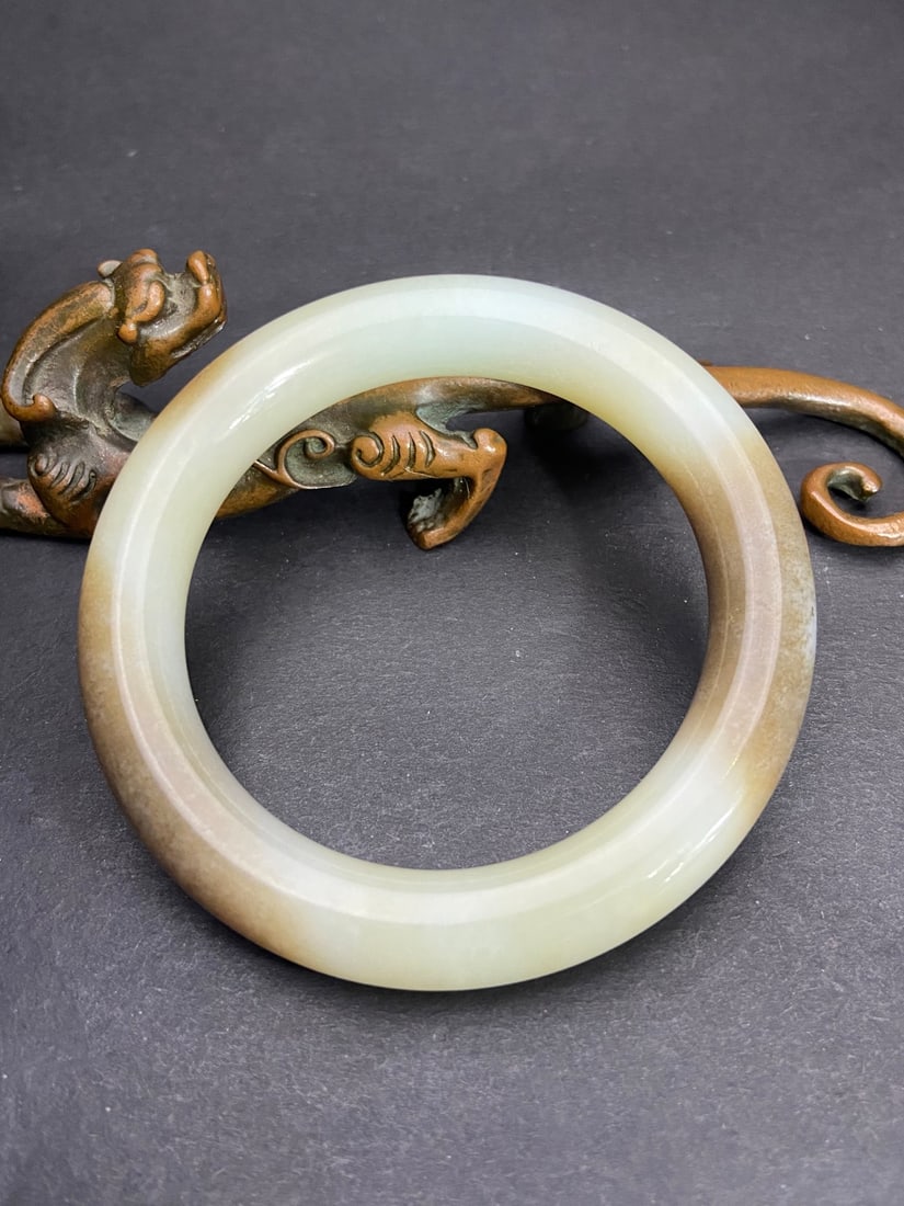 An Exquisite White Jade Bracelets - 6