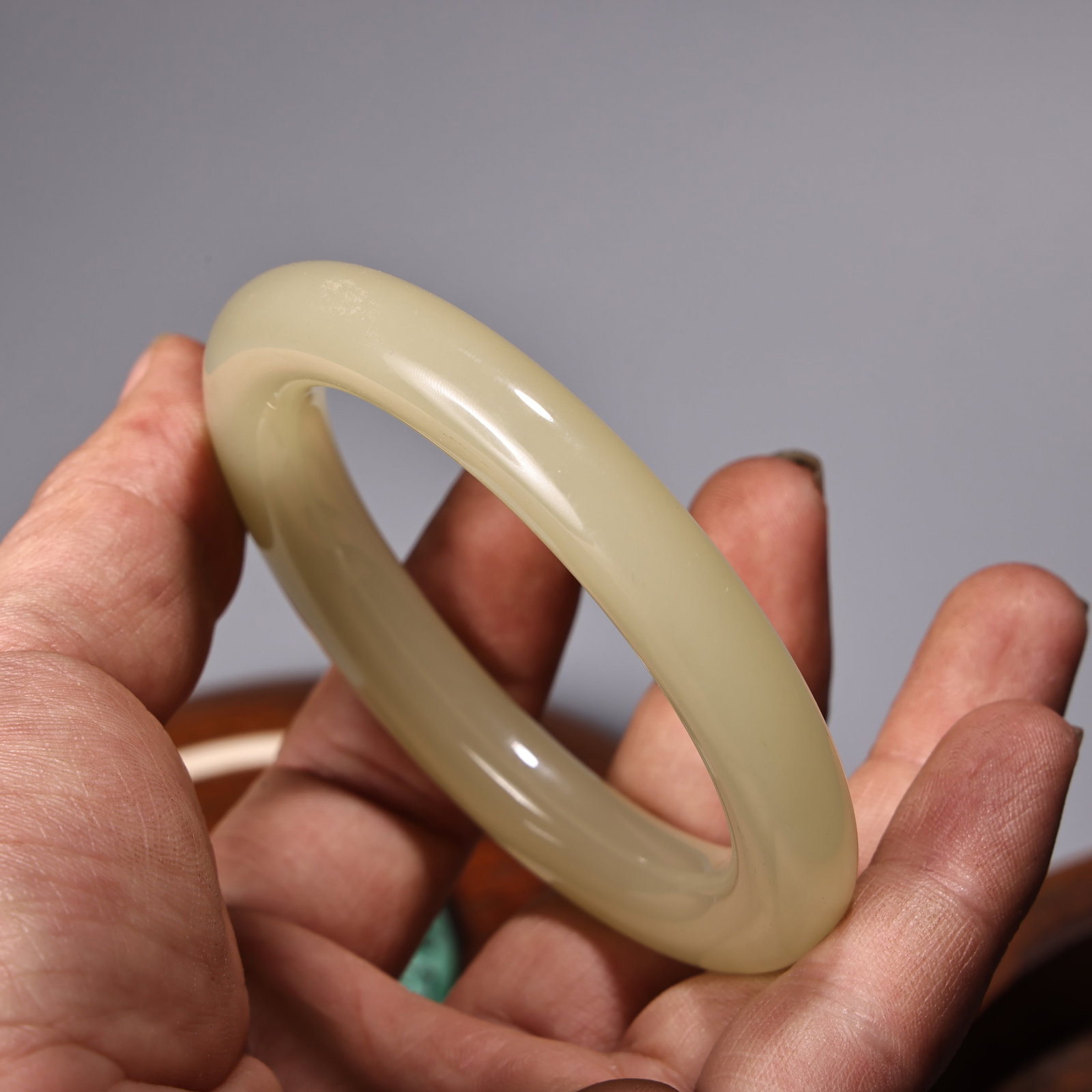 An Exquisite White Jade Bracelets - 8