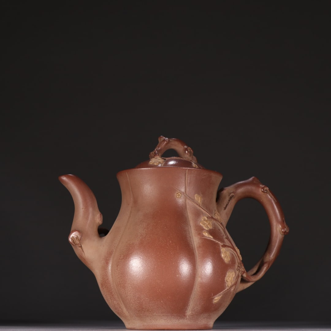 An Exquisite Purple Sands Plum Blossom Pattern Teapot (1 of 9)