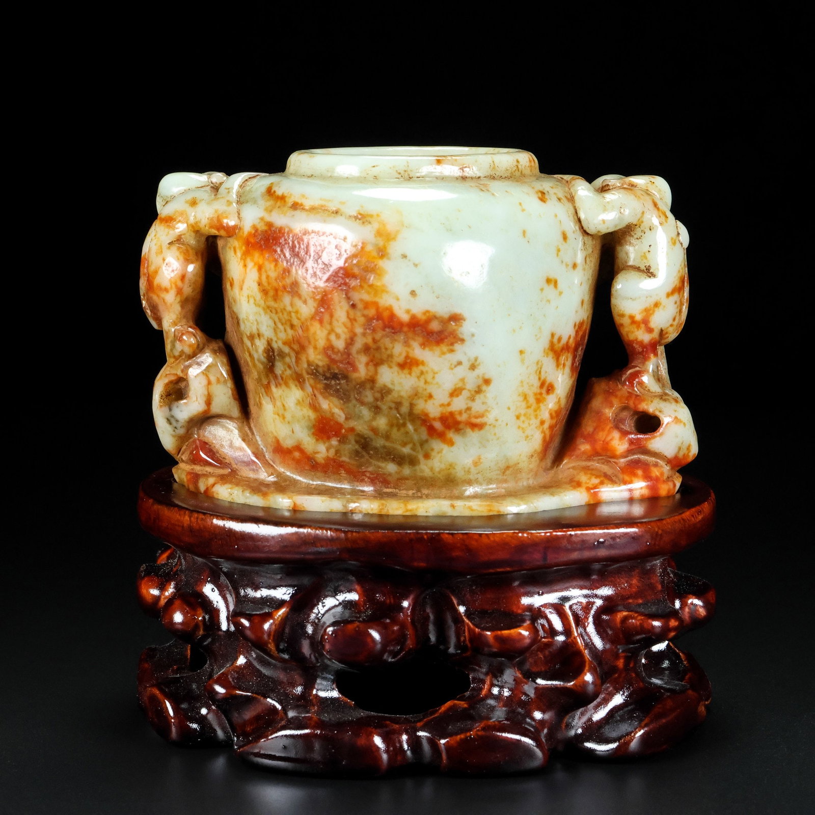 An Exquisite White Jade Monkey Pattern Censer - 5