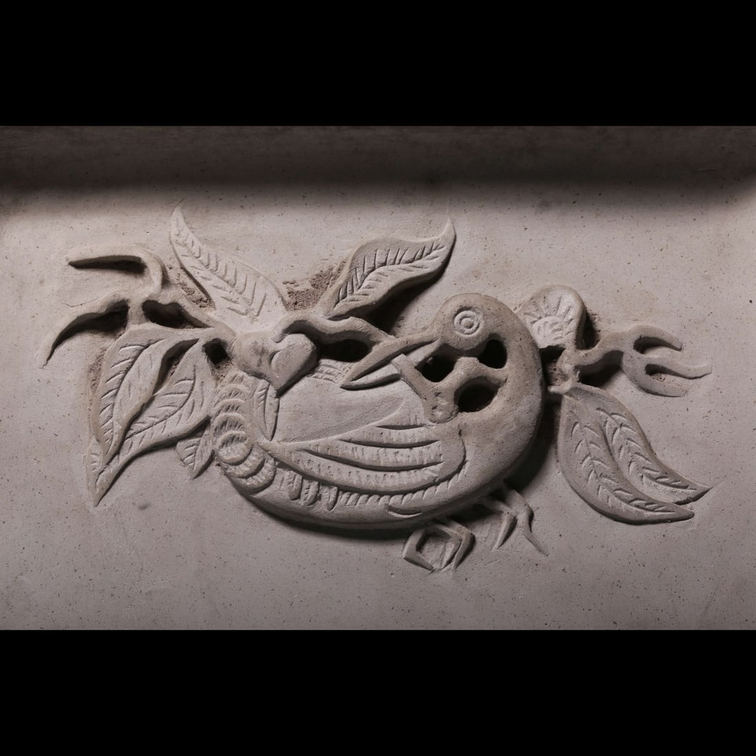 An Exquisite Flower and Bird Pattern Inkstone - 2