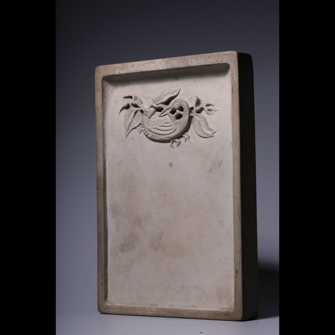 An Exquisite Flower and Bird Pattern Inkstone - 4