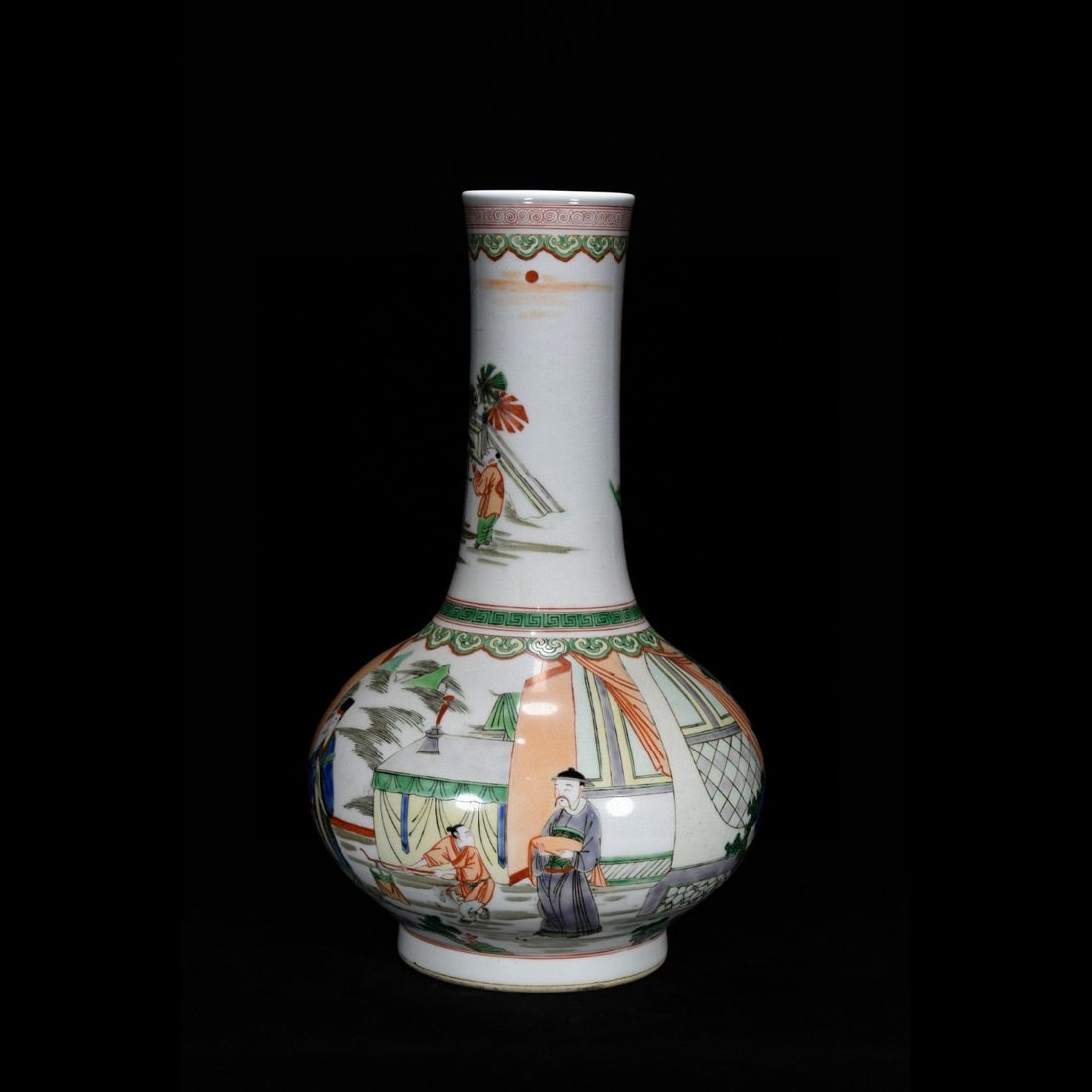 An Exquisite Wucai Figures Pattern Vase - 2