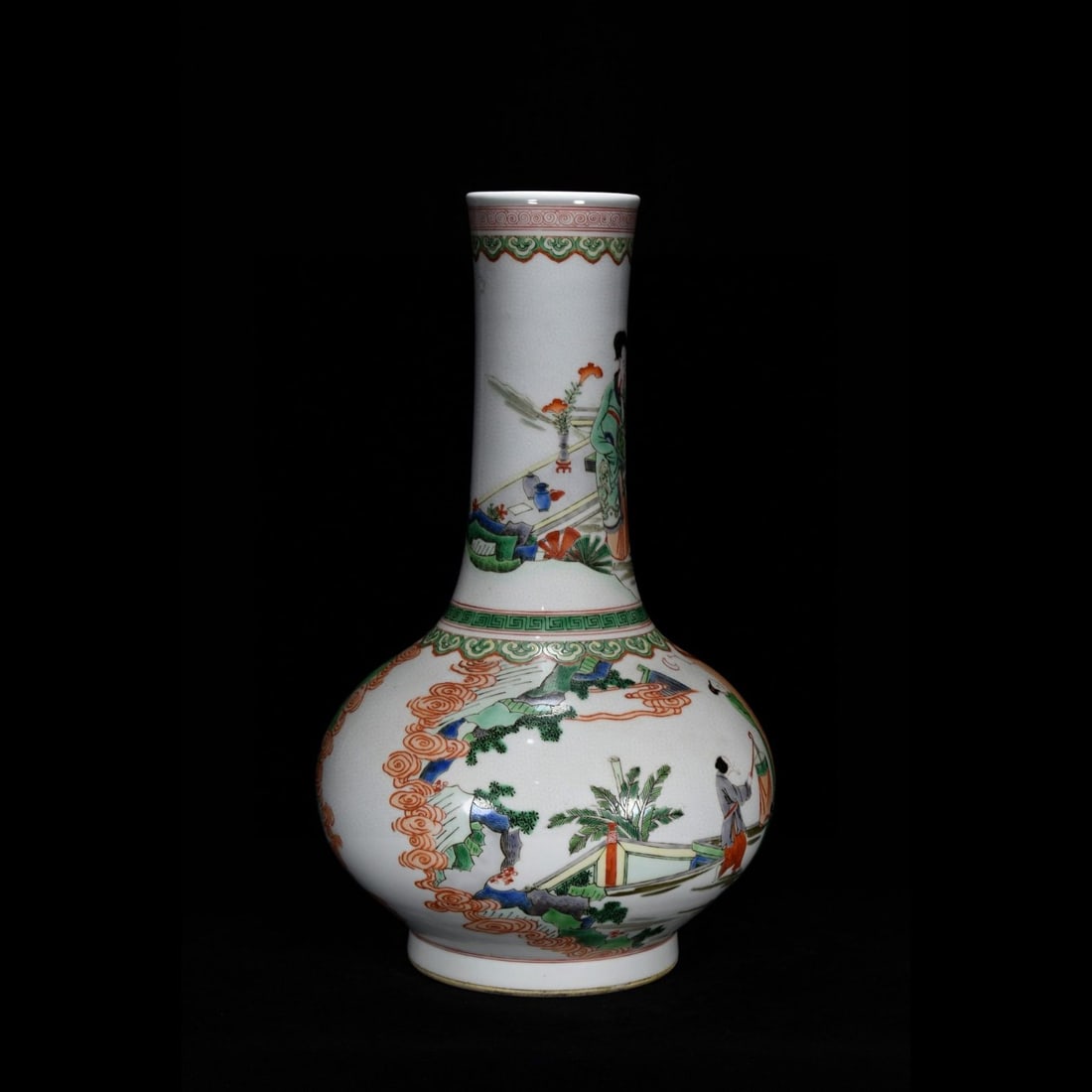 An Exquisite Wucai Figures Pattern Vase - 4