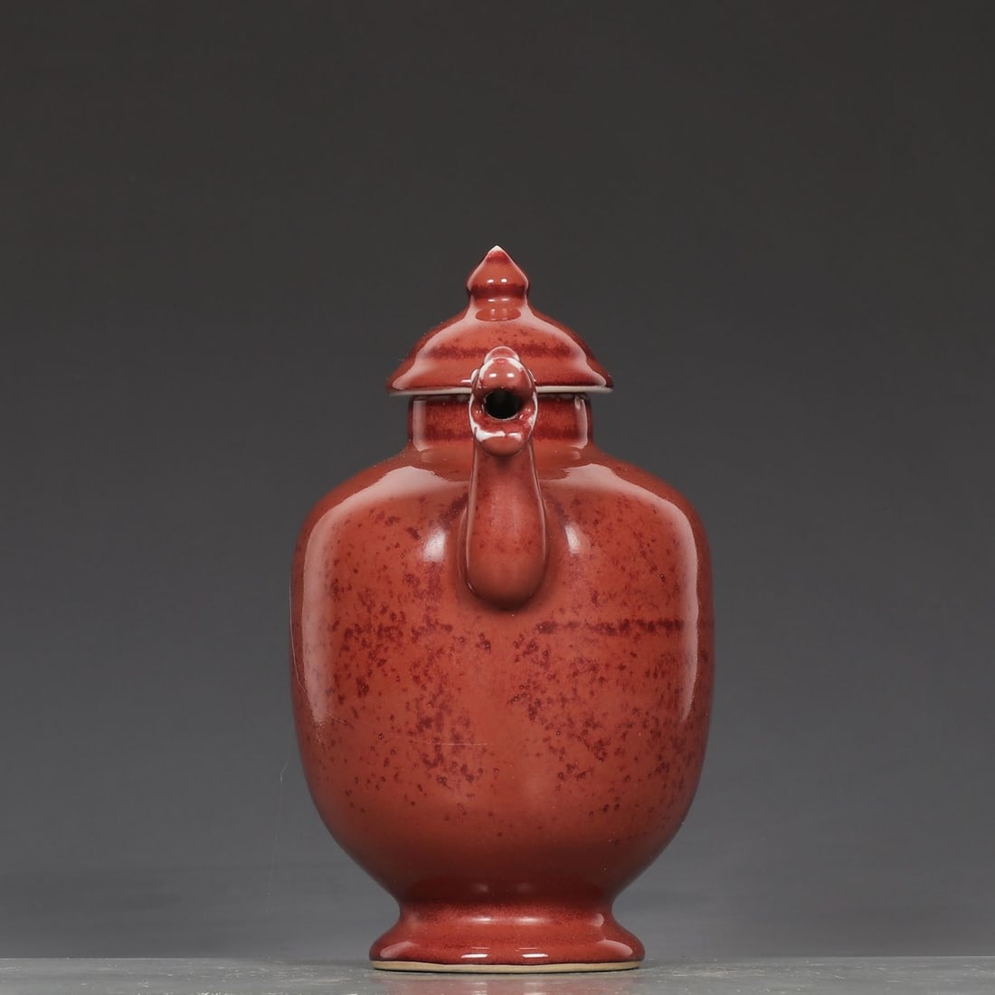 An Exquisite Ruby Red Glazed Dragon Head Ewer - 5