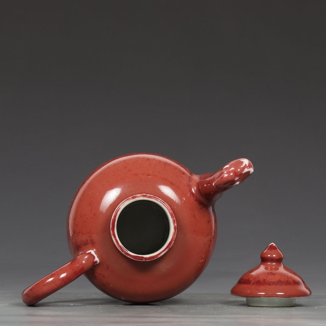 An Exquisite Ruby Red Glazed Dragon Head Ewer - 8