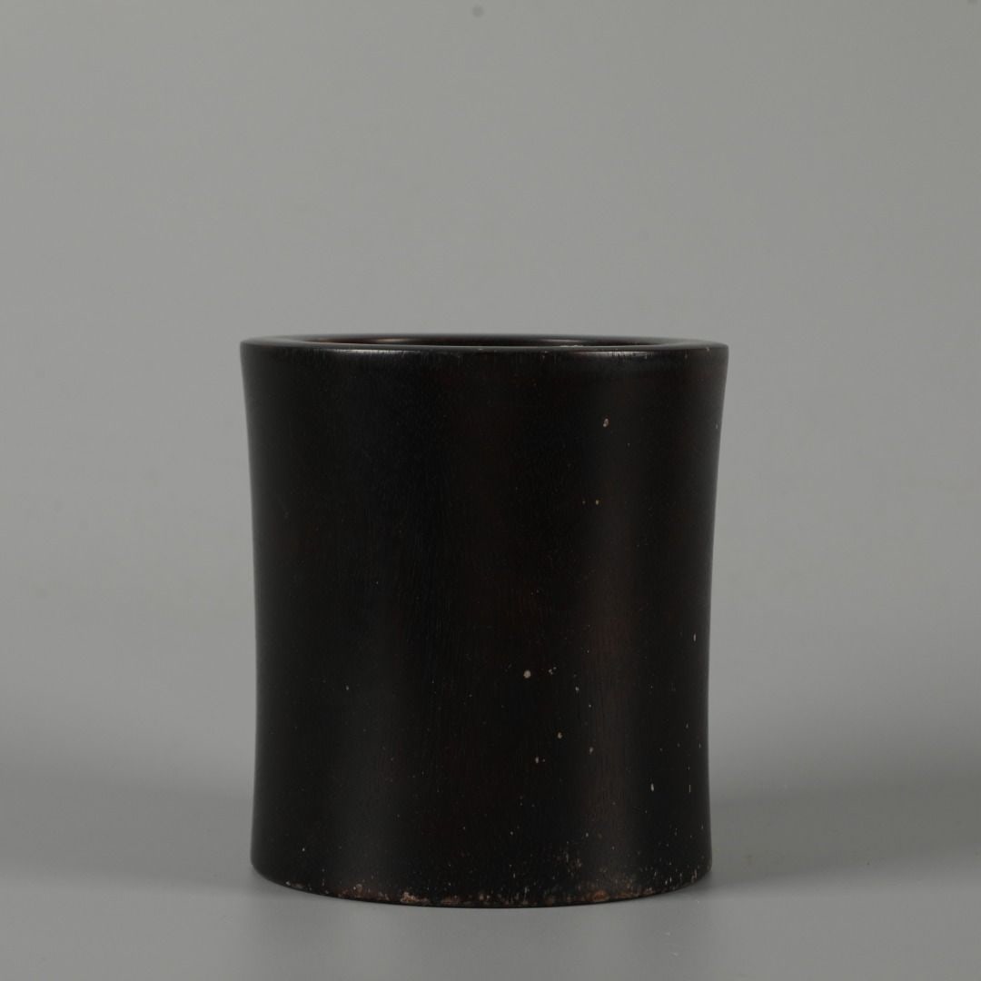 An Exquisite Black Glazed Brush Pot: An Exquisite Black Glazed Brush Pot,Song Dynasty, China,Size:5.5inx5.1in 黑釉笔筒,中国宋代