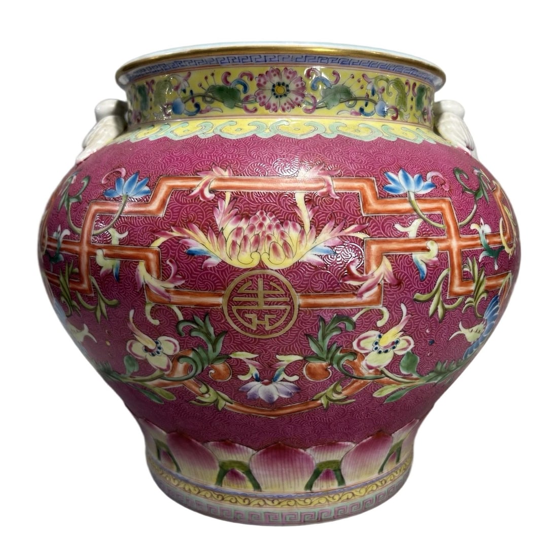 An Exquisite Enamel Lotus Pattern Jar - 3