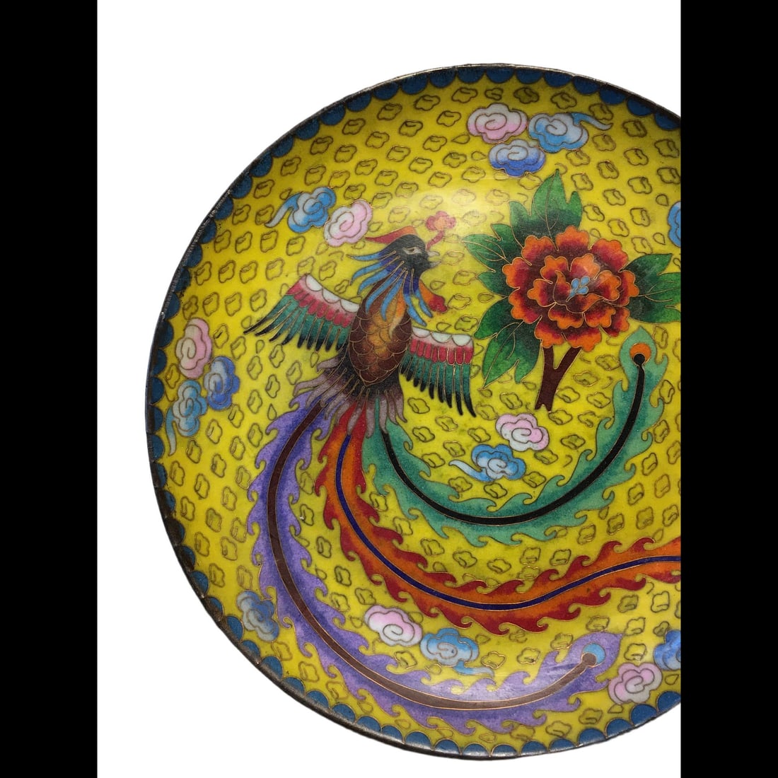 An Exquisite Cloisonne Phoenix Pattern Plate - 2