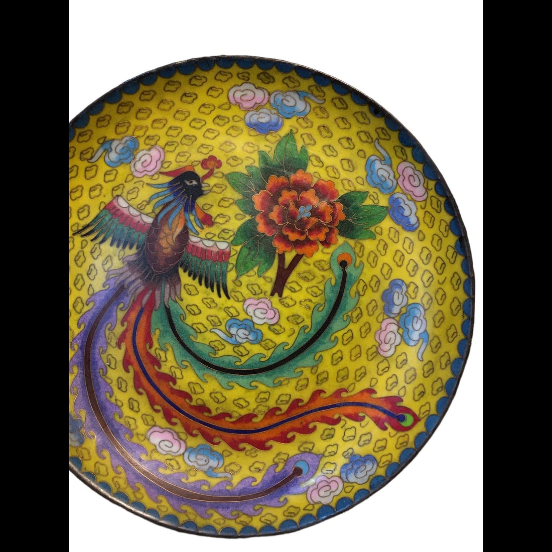 An Exquisite Cloisonne Phoenix Pattern Plate - 3