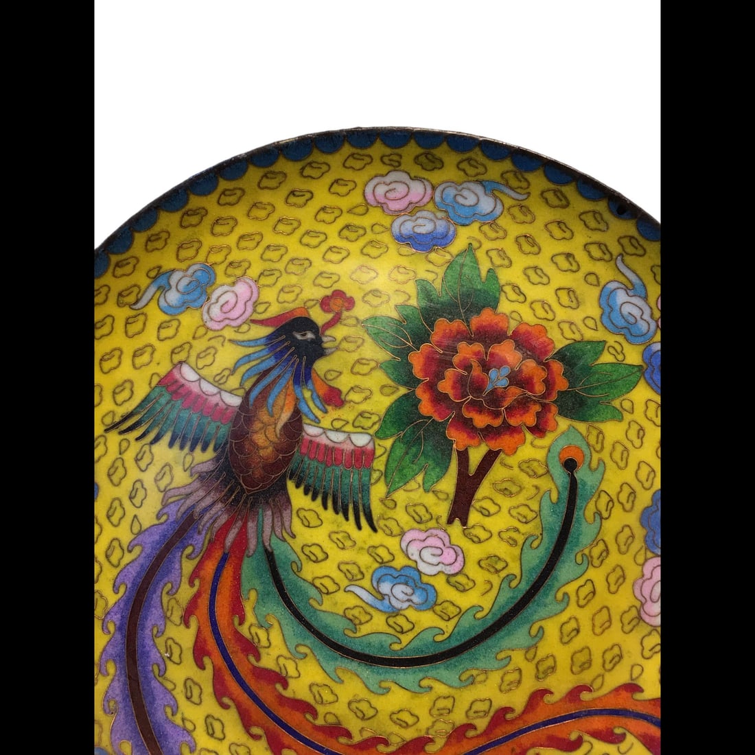 An Exquisite Cloisonne Phoenix Pattern Plate - 4