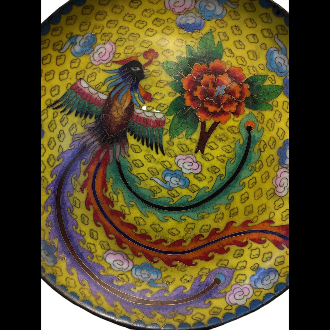 An Exquisite Cloisonne Phoenix Pattern Plate - 5