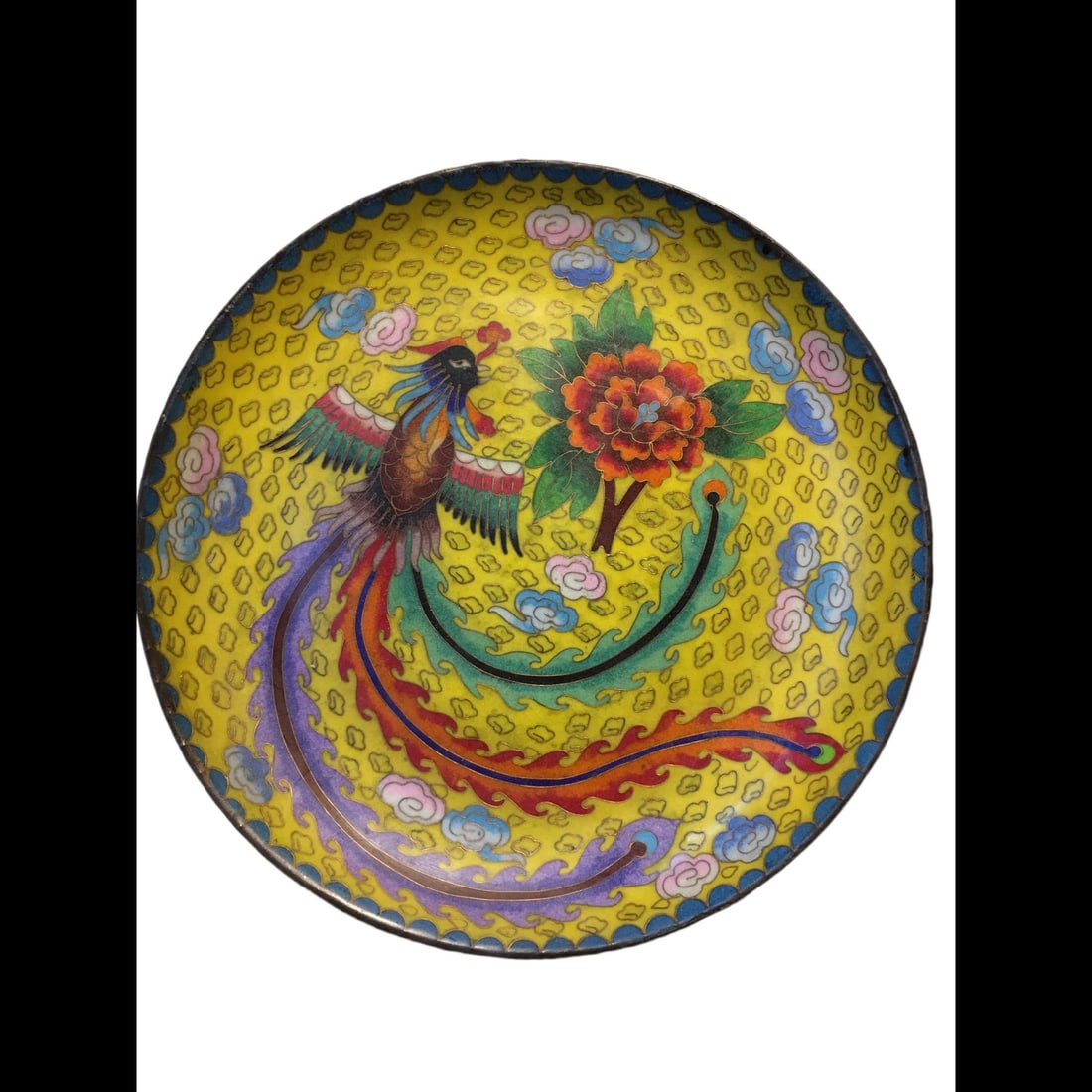An Exquisite Cloisonne Phoenix Pattern Plate - 6