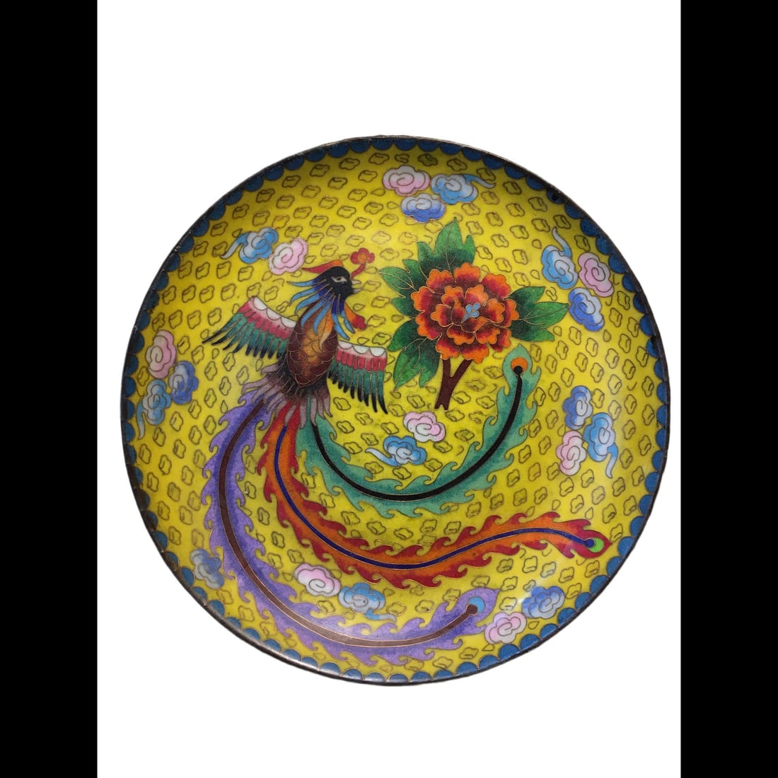 An Exquisite Cloisonne Phoenix Pattern Plate - 7