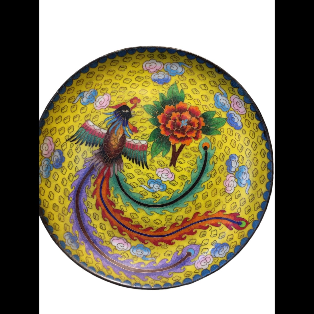 An Exquisite Cloisonne Phoenix Pattern Plate - 8