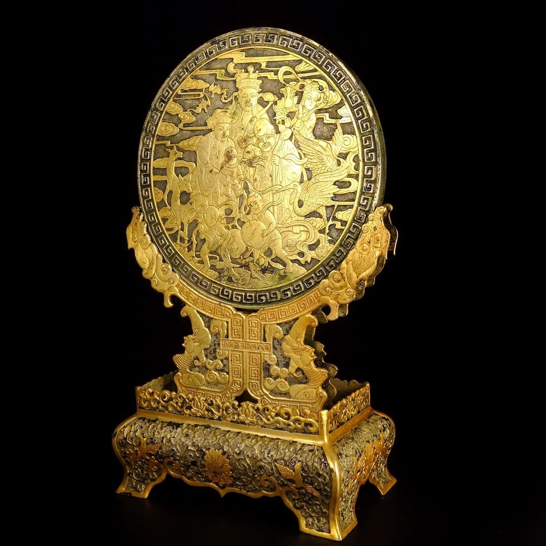 An Exquisite Gilt Bronze Screen - 2