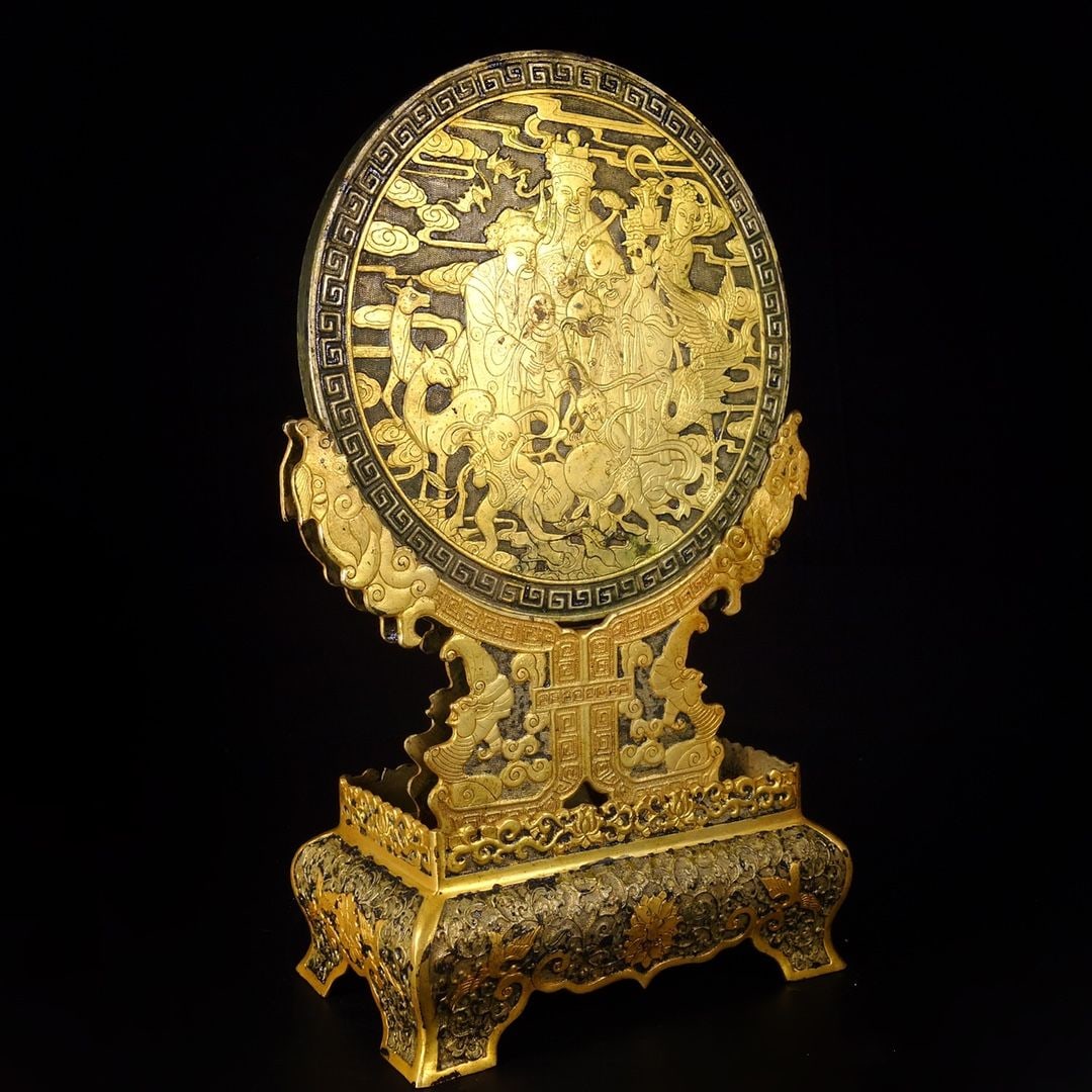 An Exquisite Gilt Bronze Screen - 4