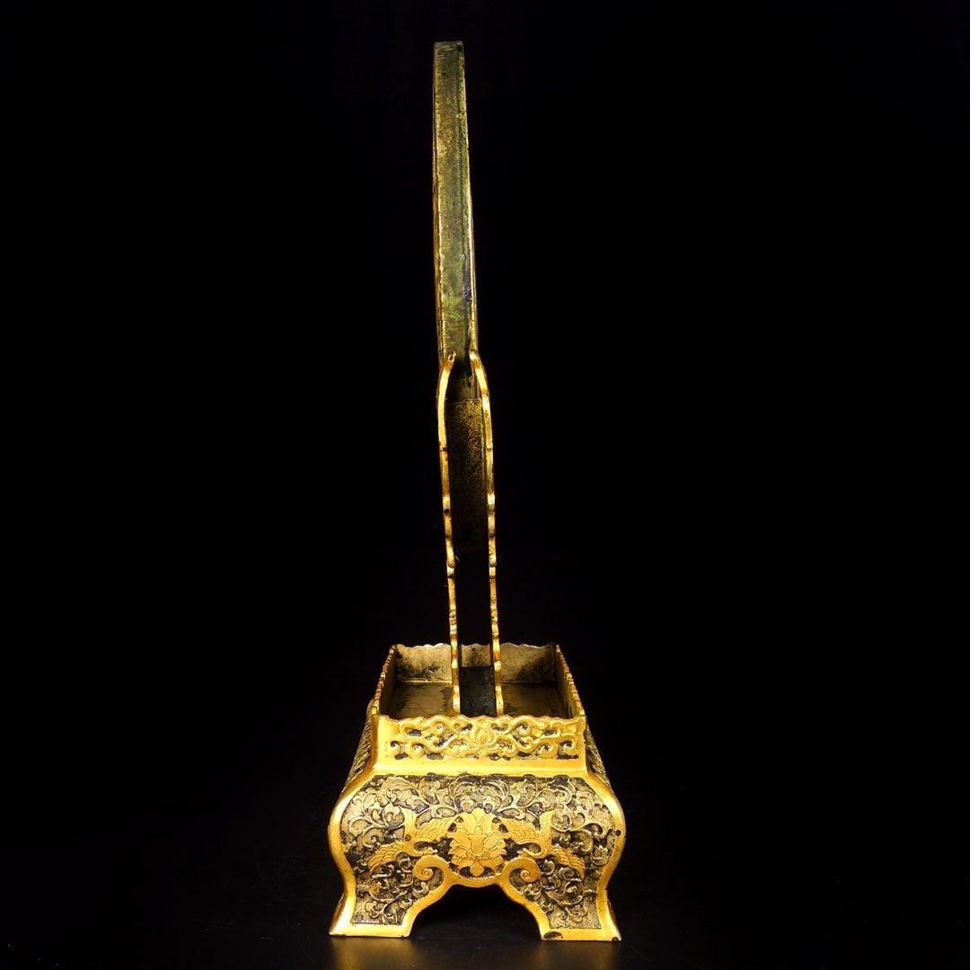 An Exquisite Gilt Bronze Screen - 6